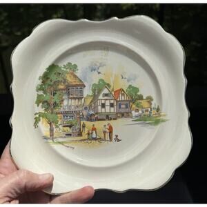 Lancaster & Sandland Hanley England Decorative Plate Down Somerset Way -A88